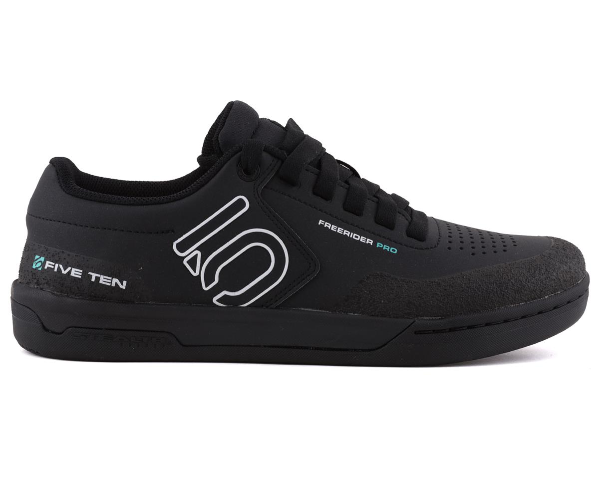 Five Ten Women’s Freerider Pro Flat Pedal Shoe (Core Black/Crystal White/Acid Mint) (6)