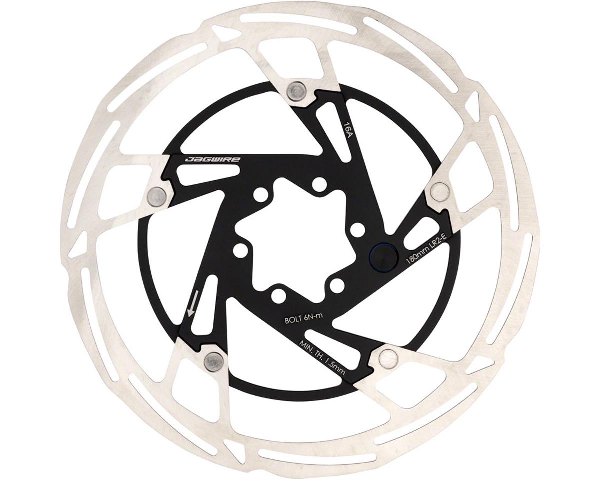 Jagwire Pro LR2-E Ebike Disc Brake Rotor w/Magnet (Silver/Black) (6-Bolt) (180mm)