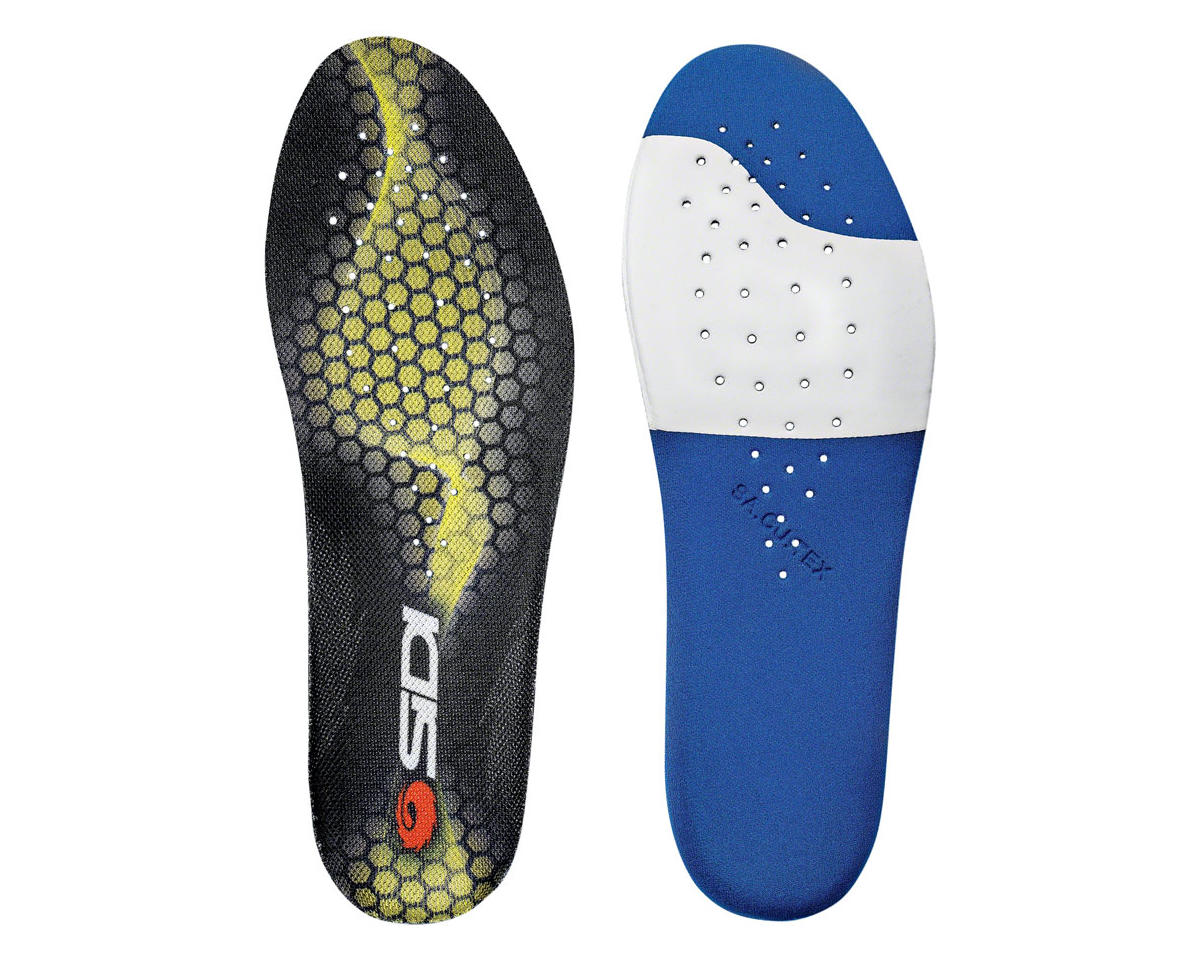 Sidi Bike Shoes Comfort Fit Insoles (Black/Yellow/Blue/White) (38)