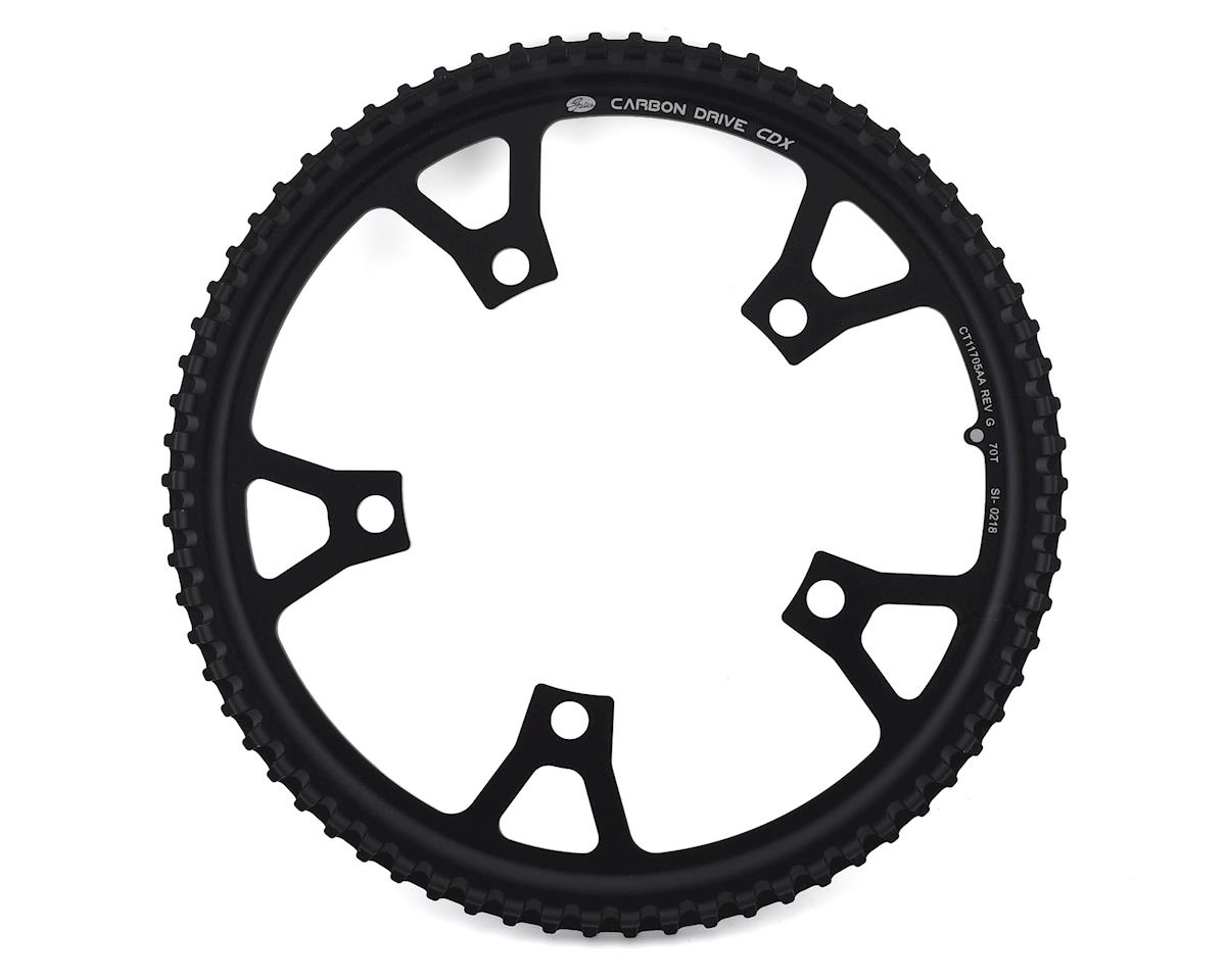 Gates Carbon Drive CDX CenterTrack Front Sprockets (Black) (130mm BCD) (Single) (Standard) (70T)