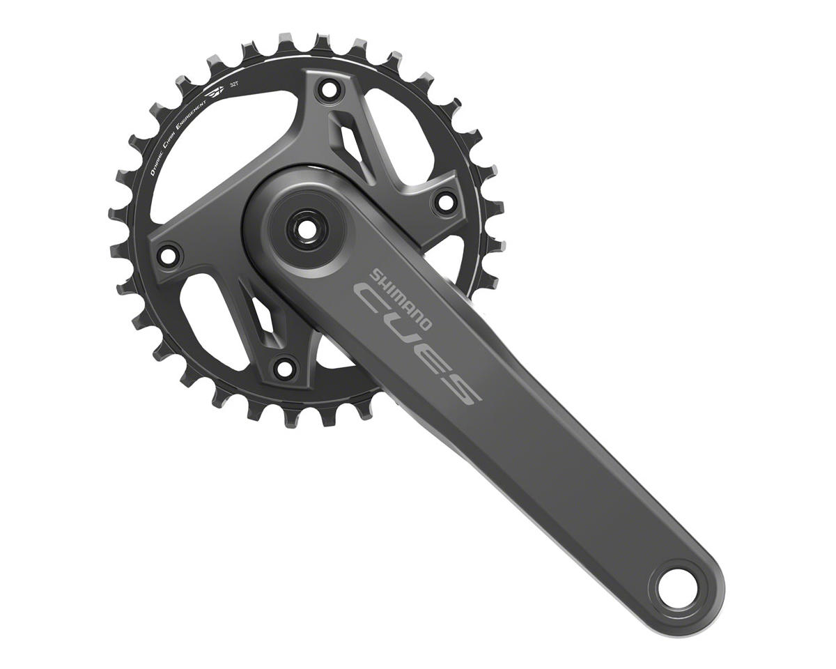 Shimano CUES FC-U6000-1 Crankset w/ Chainring (Black) (1 x 9/10/11 Speed) (175mm) (52mm Chainline) (32T) (Hollowtech II)