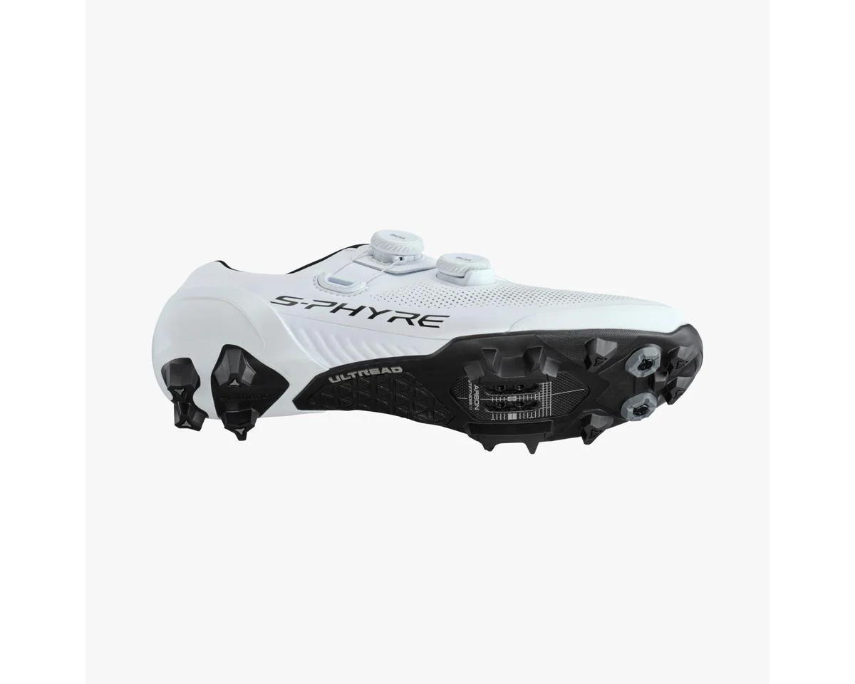 Shimano SH-XC903 S-PHYRE Mountain Bike Shoes (White) (Wide Version) (41) (Wide)