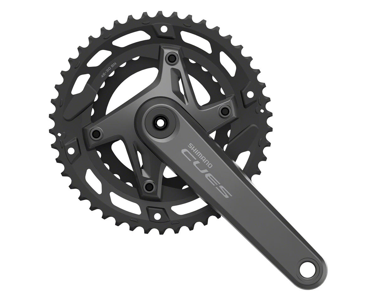 Shimano CUES FC-U6000-2 Crankset (Black) (2 x 9/10/11 Speed) (175mm) (46/30T) (Hollowtech II)