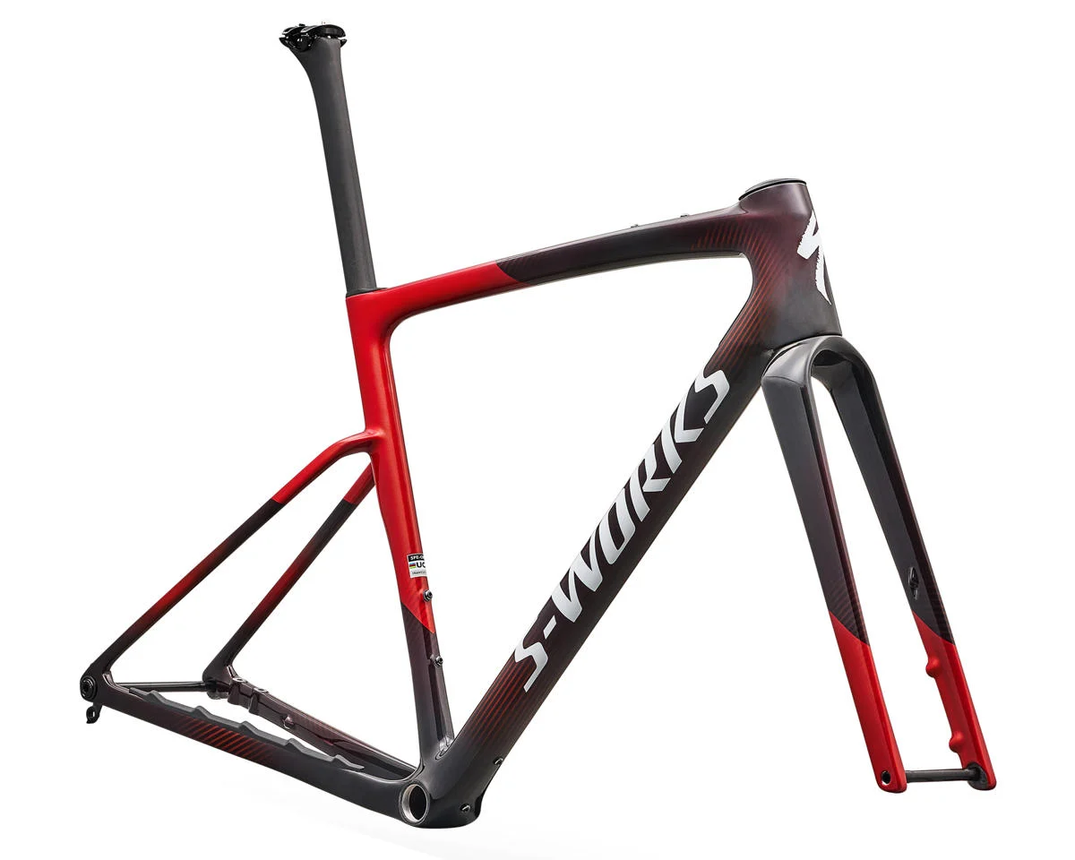 Specialized S-Works Crux 5 Frameset (Cayenne/Red Tint/White Metallic) (49cm)