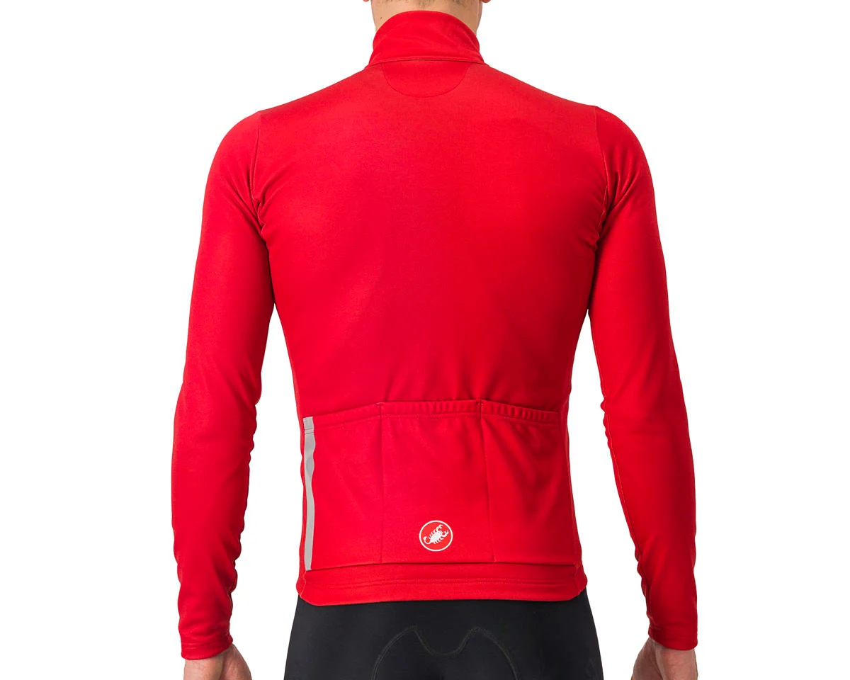 Castelli Entrata Thermal Long Sleeve Jersey (Rich Red/Black) (S)