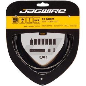 Jagwire 1x Sport Shift Cable Kit (Black) (For Shimano/SRAM) (Mountain & Road) (1.1mm) (2300mm) (Cable & Housing)