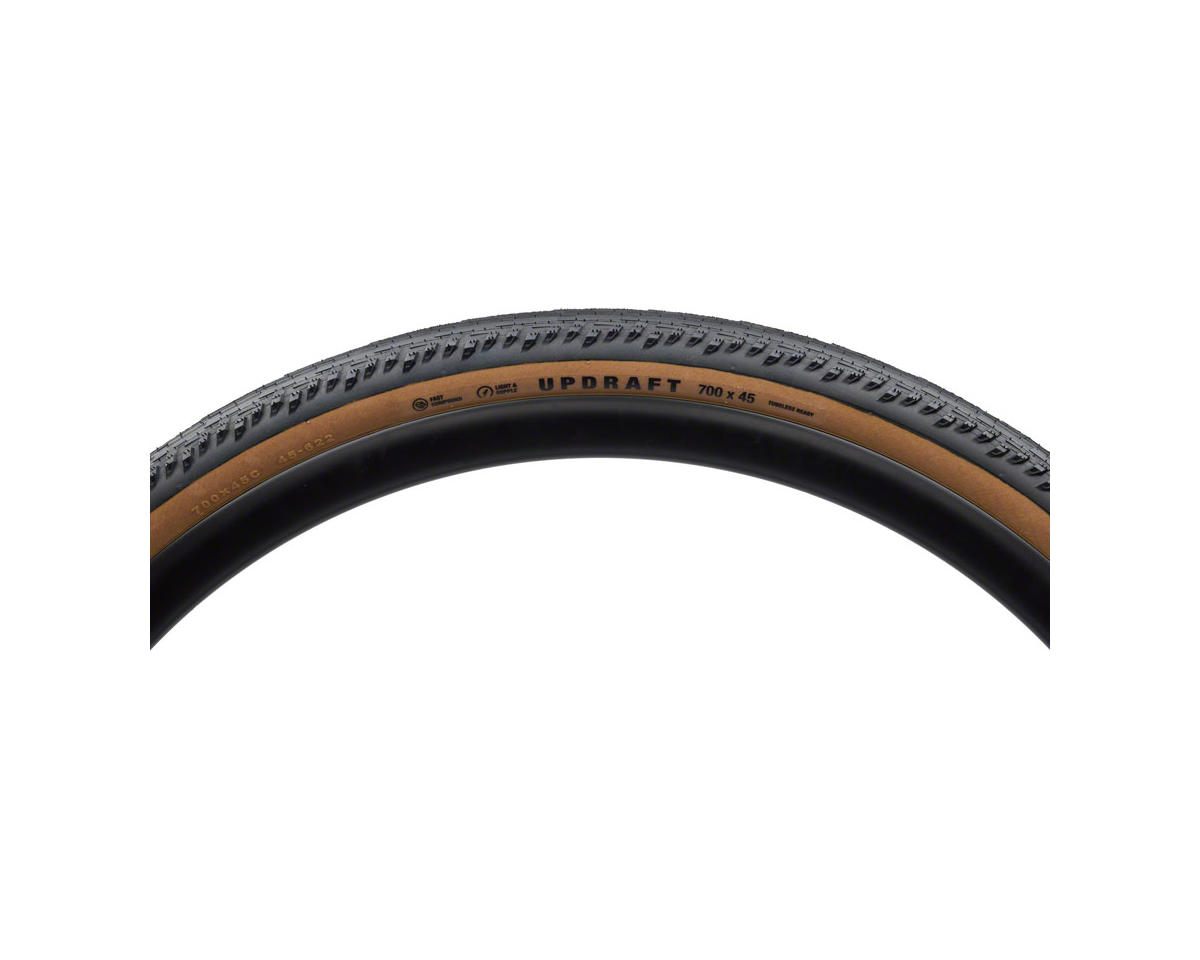 Teravail Updraft Tubeless Gravel Tire (Tan Wall) (700c) (45mm) (Light & Supple) (Fast Compound)