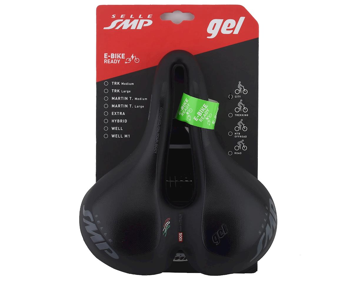 Selle SMP Martin Gel Touring Saddle (Black) (Steel Rails) (L) (263mm)