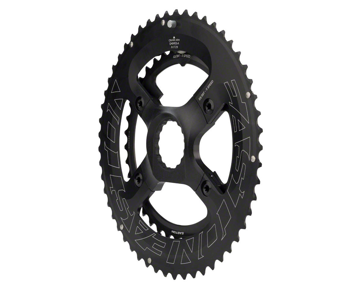 Easton Spider & Ring Assembly for EC90 SL Crank (Black) (2 x 11 Speed) (Cinch) (Inner & Outer) (53/39T)