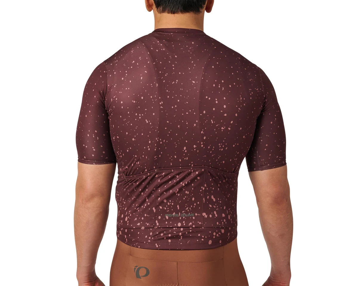 Pearl iZUMi Attack Short Sleeve Jersey (Bitter Chocolate Splatera) (L)