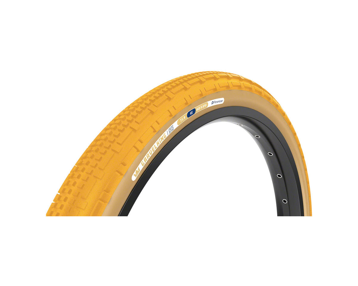 Panaracer GravelKing SK Tubeless Gravel Tire (Honey Butter/Tan Wall) (700c) (40mm) (ZSG Gravel/TuffTex)