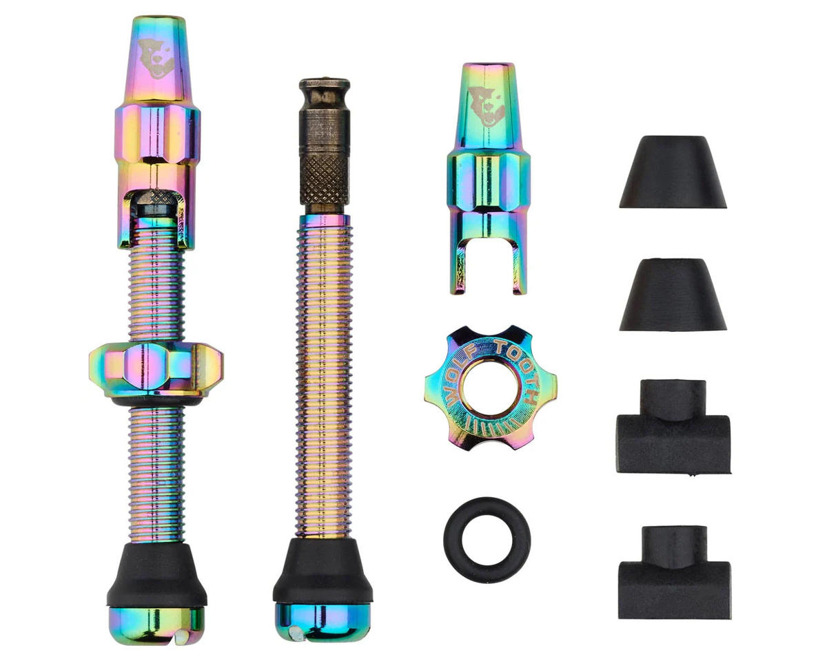 Wolf Tooth Components Tubeless Valve Stem Kit For Clik Valve (Oil Slick) (44mm)