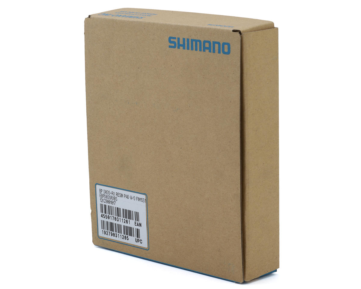 Shimano D03S-RX Disc Brake Pads & Springs Bulk Pack (Resin Compound) (25 Pairs) (Stainless Steel Backplate)