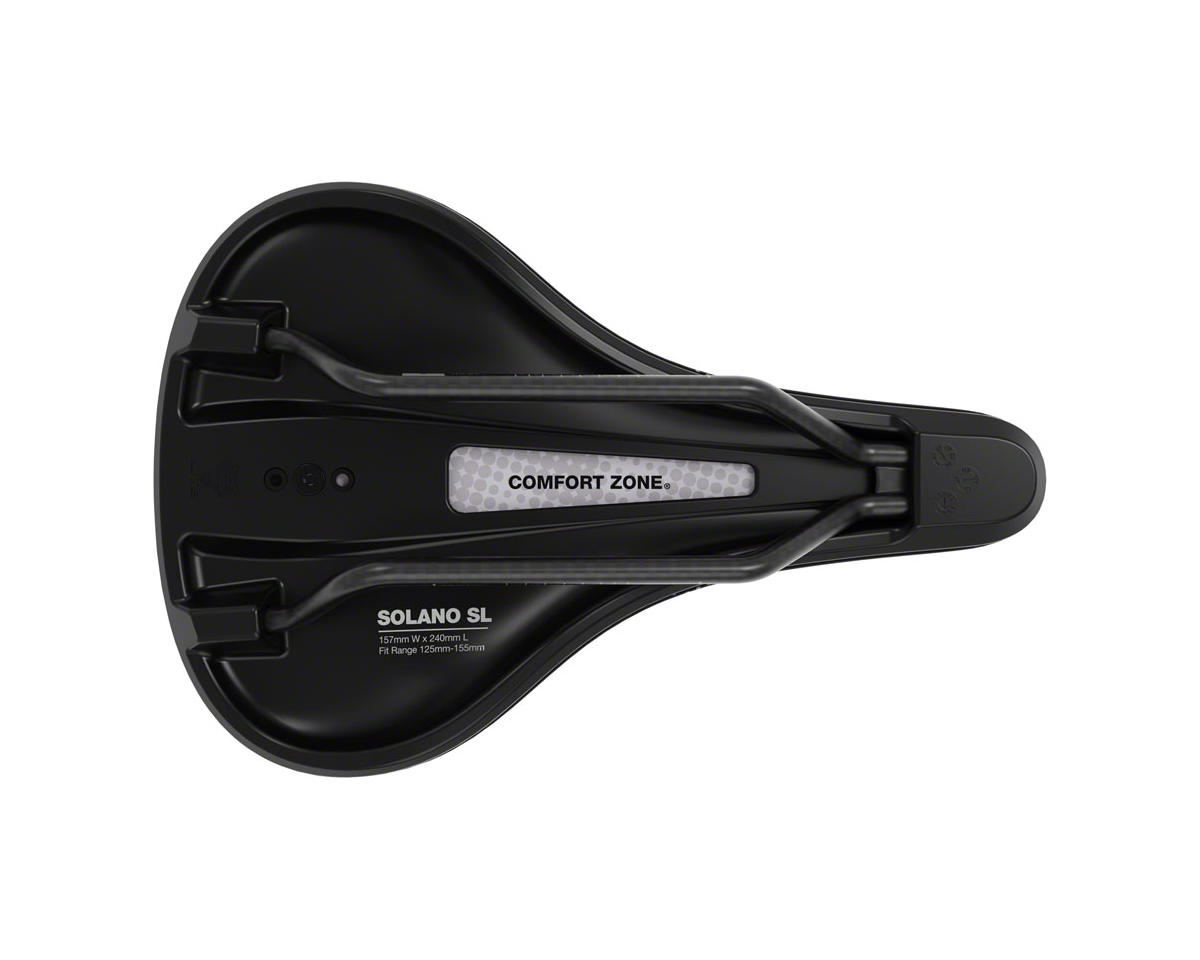 WTB Solano SL Fusion Form Saddle (Black) (Carbon Fiber Rails) (Wide) (157mm)