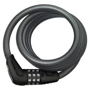 Abus Star 4508 Combination Coiled Cable Lock (Black) (150cm x 8mm)