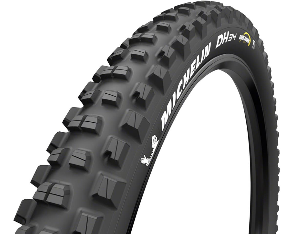 Michelin DH34 Bike Park Tire (Black) (2x55TPI) (27.5″) (2.4″) (Tubeless Ready Wire Bead)