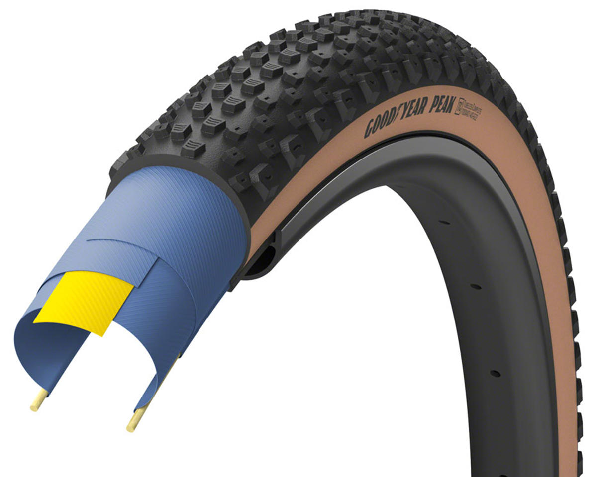 Goodyear Peak Ultimate Tubeless Gravel Tire (700c) (40mm) (Tan Wall)
