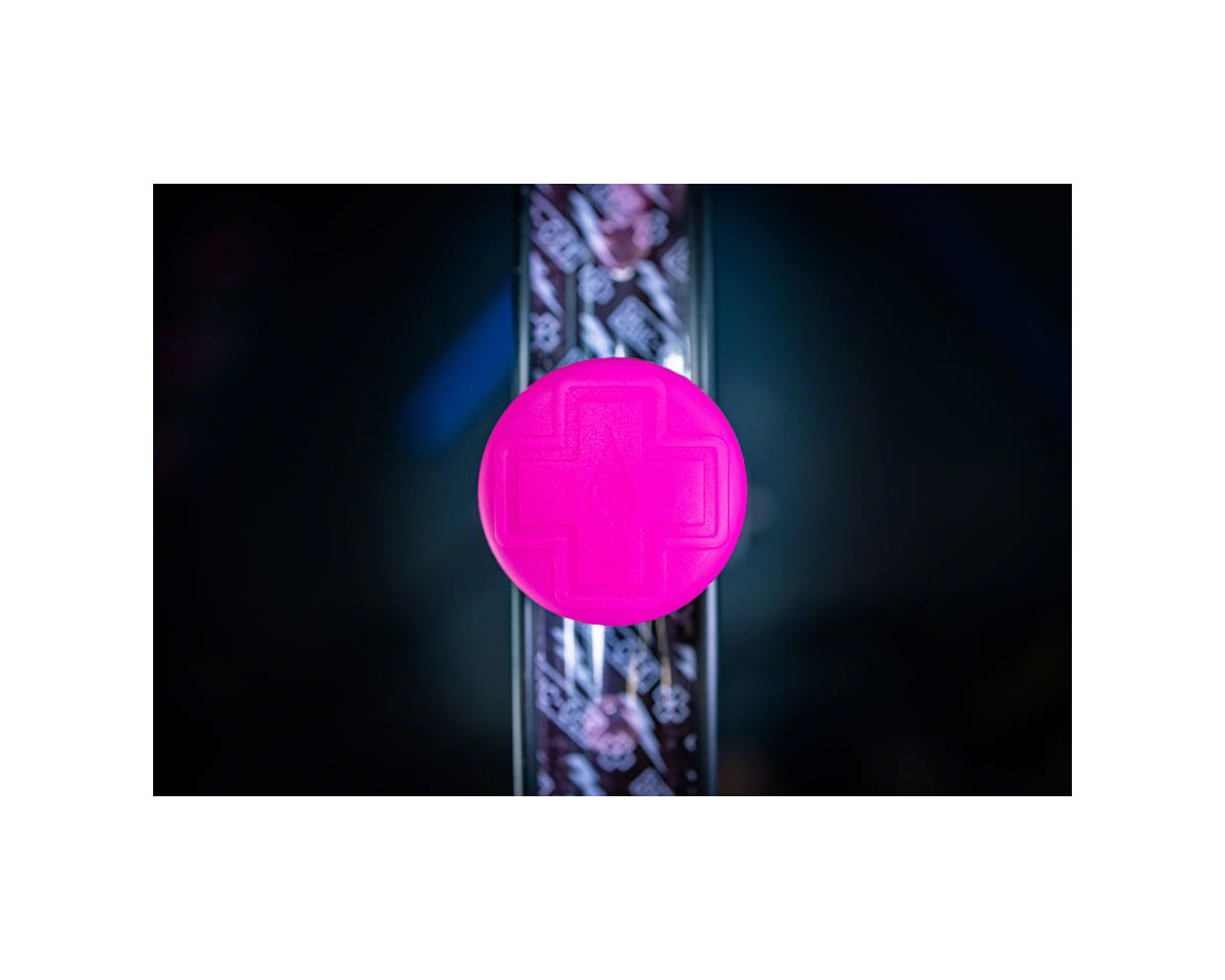 Muc-Off Stealth Tubeless Valve Tag Holder Kit (Black/Pink) (44mm) (Single)