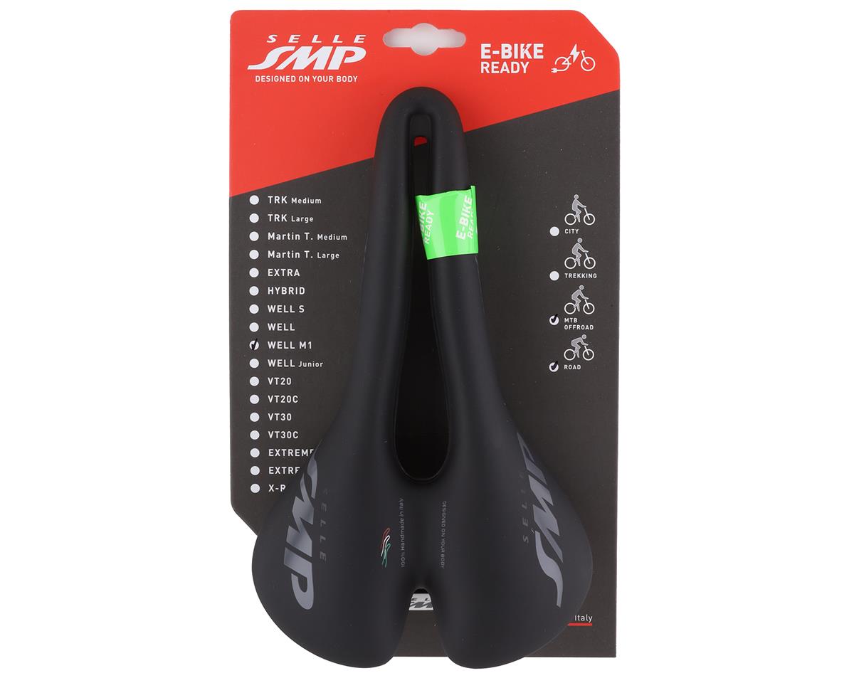 Selle SMP Well M1 Saddle (Black) (FeC30 Rails) (163mm)