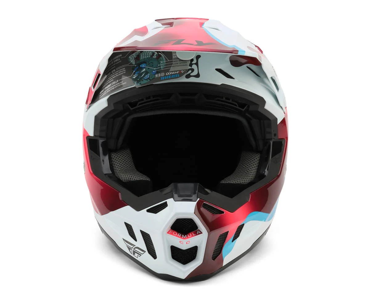 Fly Racing Formula CC Vibe Helmet (White/Pink/Blue) (L)