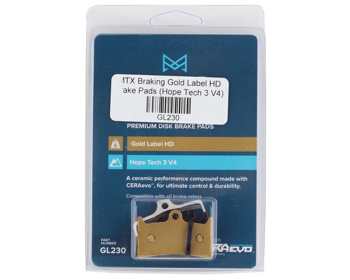 MTX Braking Gold Label HD Disc Brake Pads (Ceramic) (Hope V4) (1 Pair)