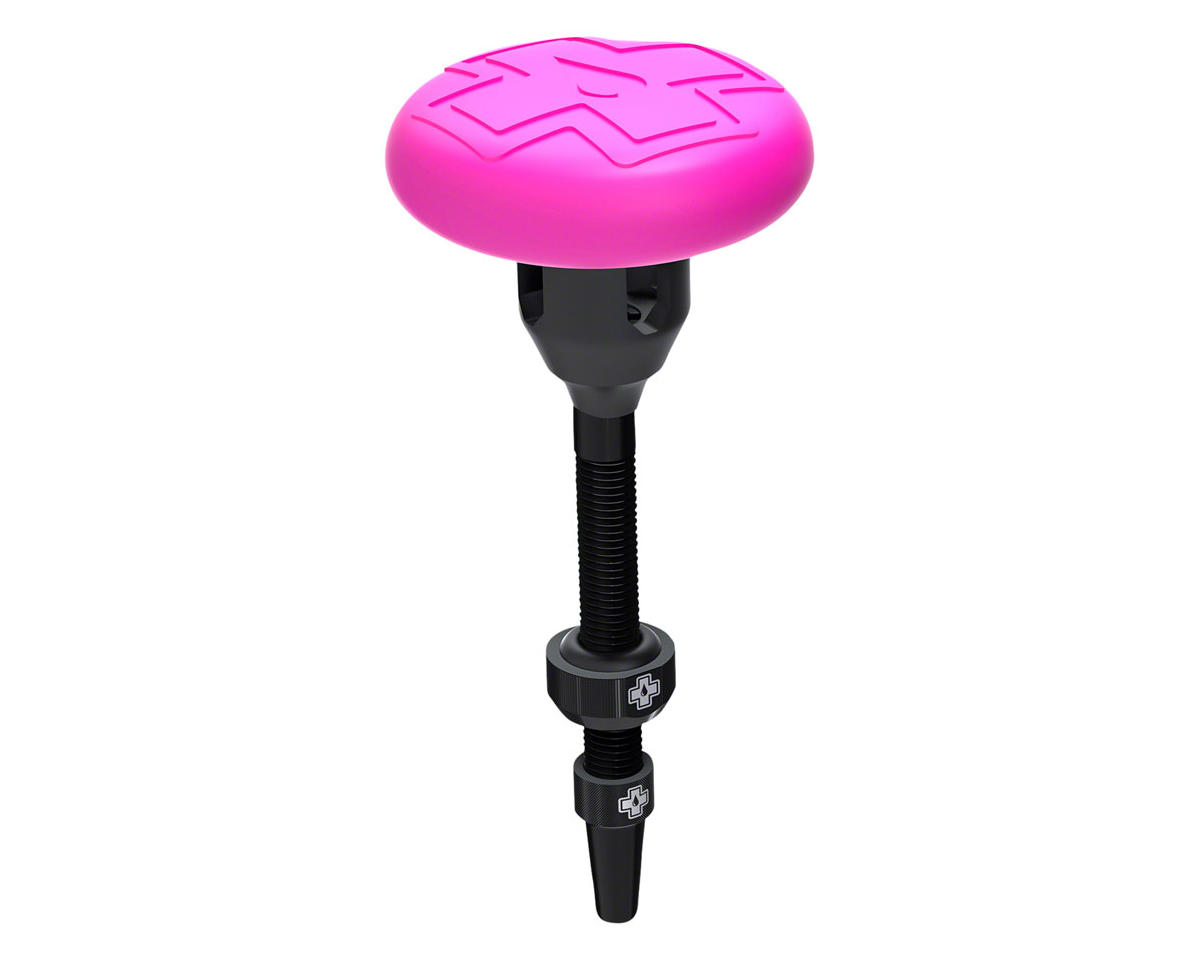 Muc-Off Stealth Tubeless Valve Tag Holder Kit (Black/Pink) (44mm) (Single)