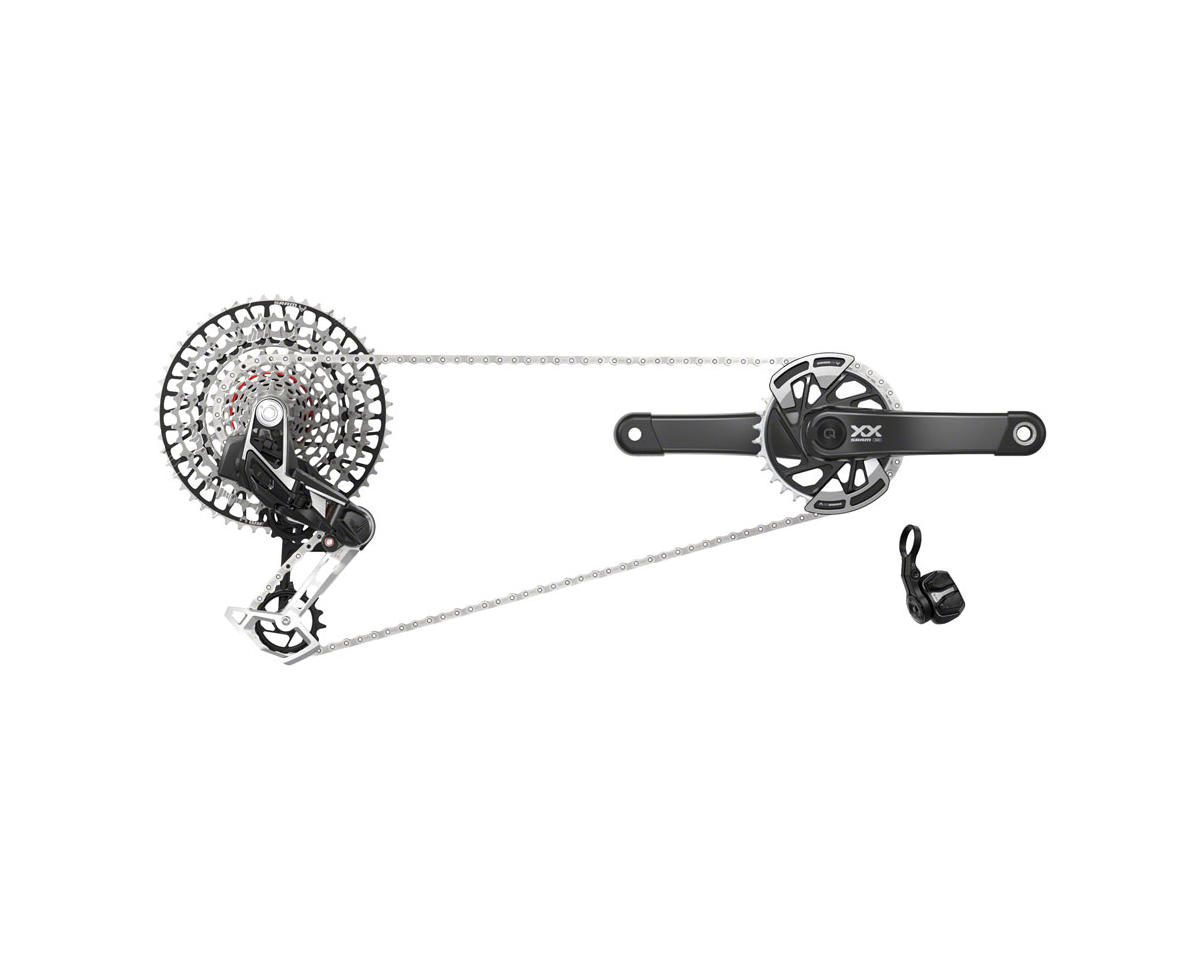 SRAM XX T-Type Eagle Transmission AXS Power Meter Groupset (Black/Silver) (170mm) (34T) (1 x 12 Speed) (DUB) (55mm Chainline) (UDH)