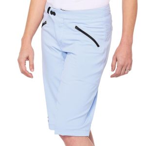 100% Ridecamp Women’s Shorts (Powder Blue) (L)