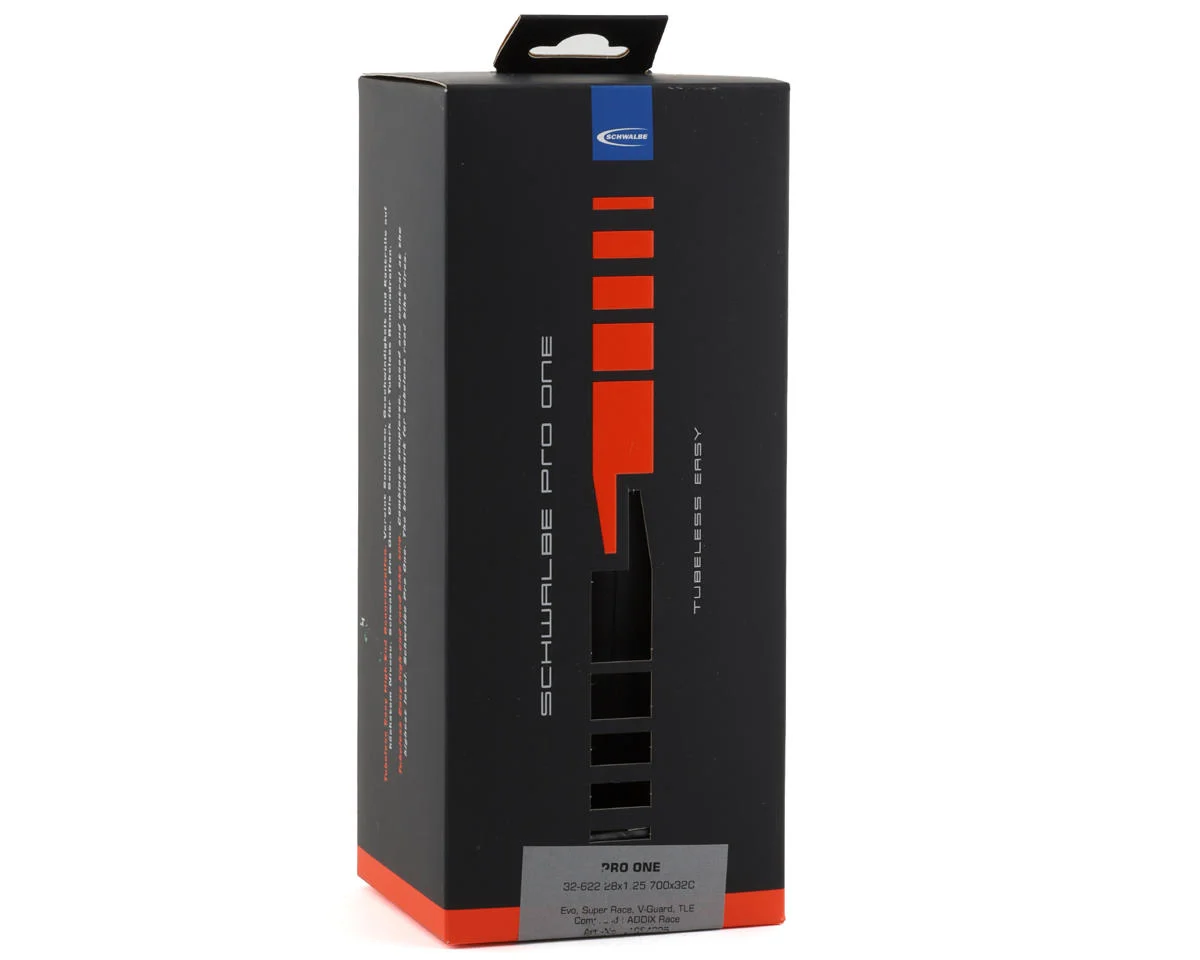 Schwalbe Pro One Tubeless Road Tire (Black) (700c) (32mm) (Super Race/V-Guard)