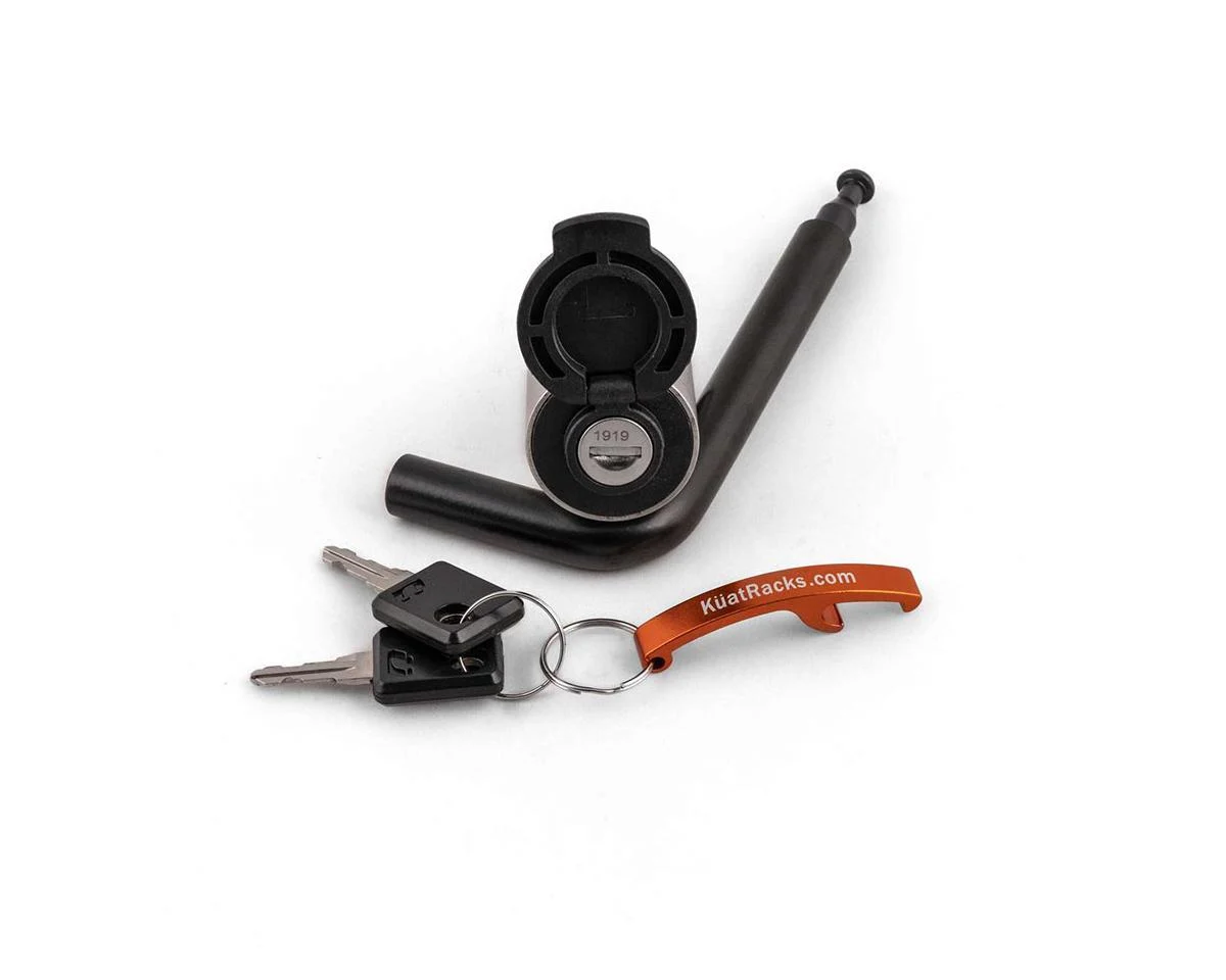 Kuat Hitch Lock (Silver/Black) (Version 4) (1919 – Zion) (1.25″ Receiver)