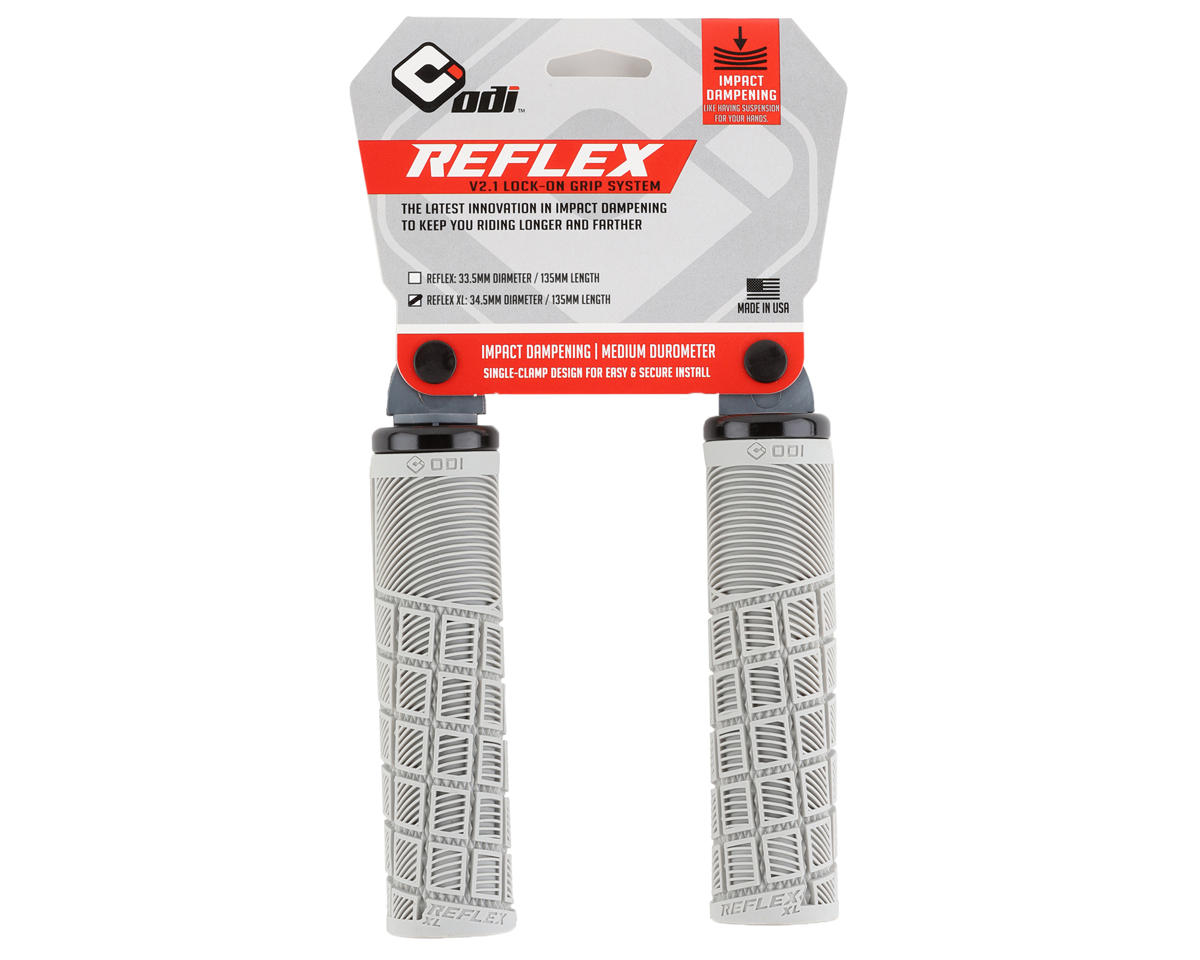 ODI Reflex MTB Grips (Grey) (Lock-On) (XL)
