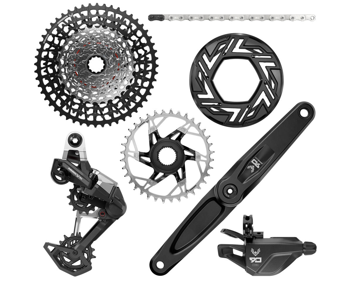 SRAM EAGLE 90 E-MTB T-Type Transmission Groupset (Black/Silver) (12 Speed) (160mm) (Bosch) (36T) (UDH) (Mechanical)