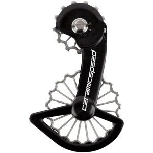 CeramicSpeed 3D Printed Ti OSPW System (Black/Silver) (Shimano 9200/8100) (Coated Ceramic Bearings)