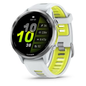 Garmin Forerunner 970 Smartwatch (Whitestone/Amp Yellow)