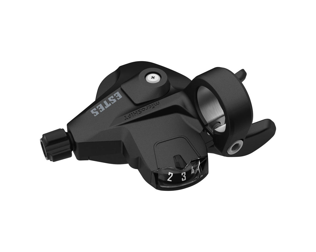 Microshift Estes Thumb Tap Mountain Shifter (Black) (w/ Optical Gear Indicator) (Right) (8 Speed)
