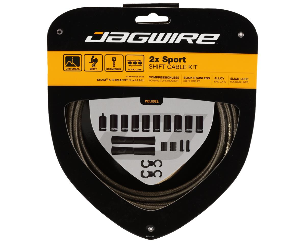 Jagwire 2x Sport Shift Cable Kit (Carbon Silver) (For Shimano/SRAM) (1.1mm) (1500/2300mm) (Cables & Housing)