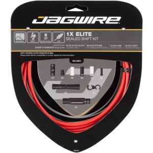 Jagwire 1x Elite Sealed Shift Cable Kit (Red) (For SRAM/Shimano) (w/Polished Ultra-Slick Cables)