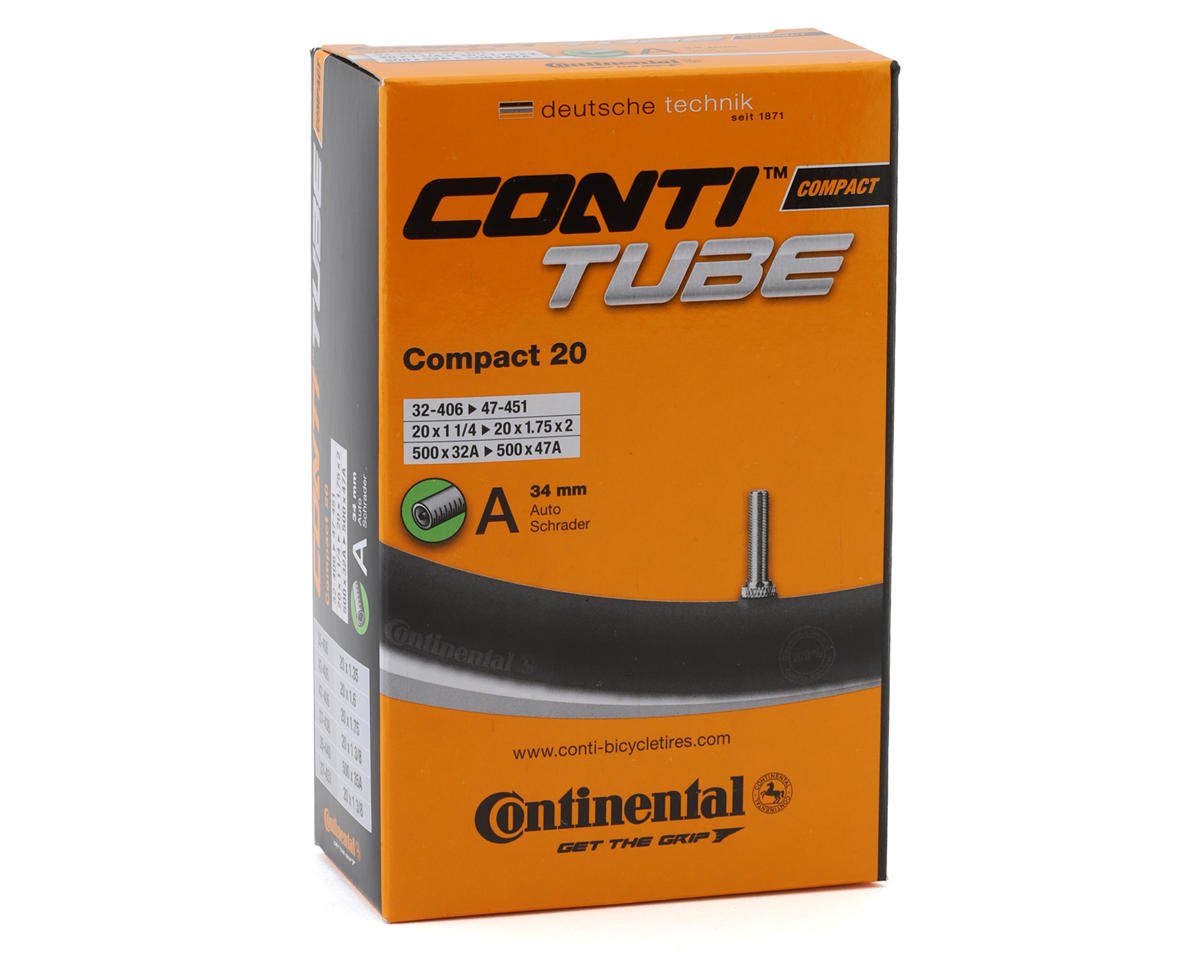 Continental 20″ Compact BMX Inner Tube (Schrader) (1-1/4 – 1-1/2″) (34mm)