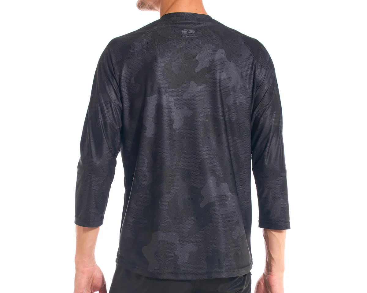 Giordana Men’s MTB 3/4 Sleeve Jersey (Black/Camo) (S)