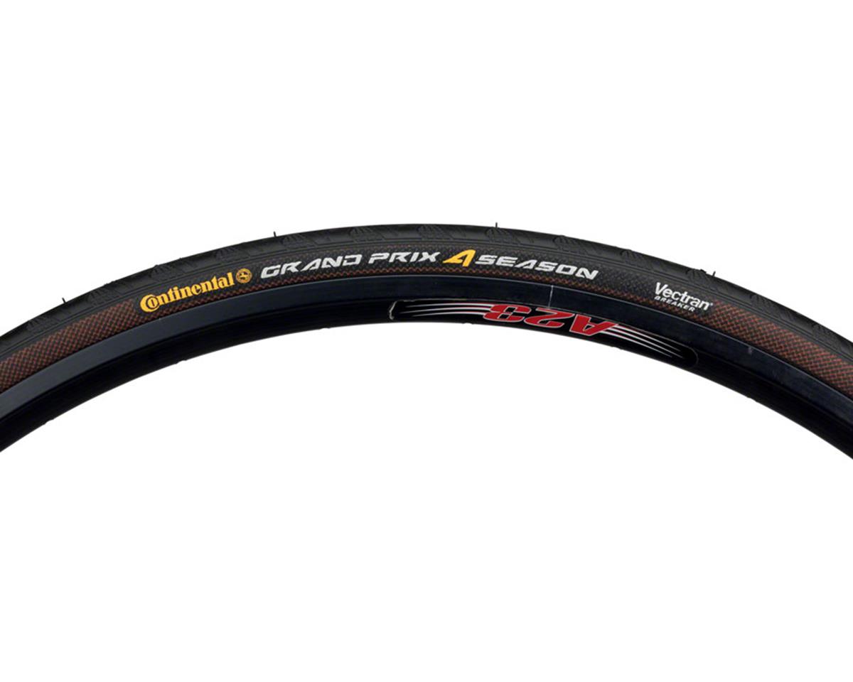 Continental Grand Prix 4-Season Road Tire (Black/Duraskin) (700c) (28mm) (Folding) (MaxGrip Silica/Vectran Breaker)