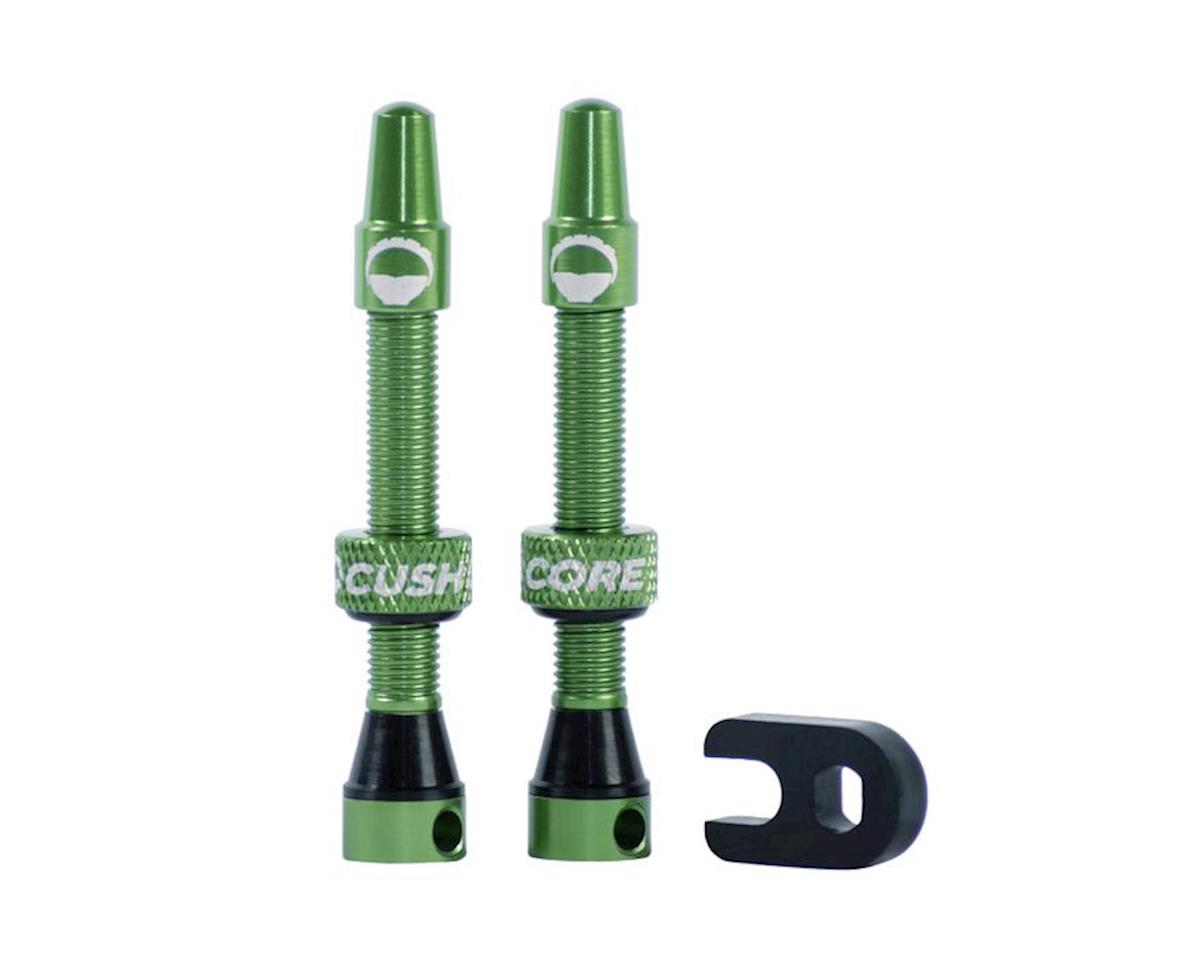 CushCore Air Valve Tubeless Valve Set (Green) (44mm)