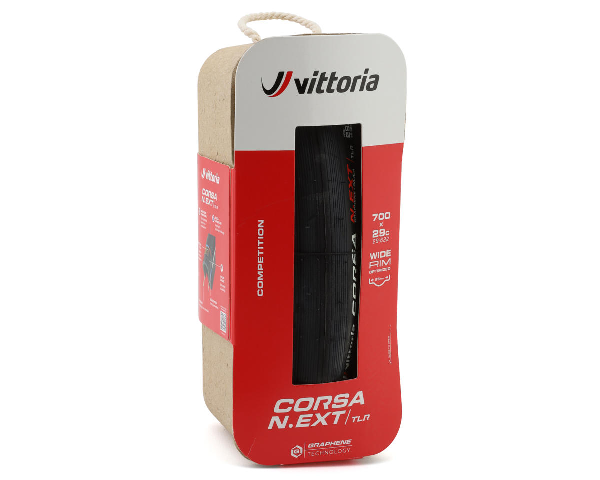 Vittoria Corsa N.EXT Tubeless Road Tire (Black) (700c) (29mm) (For Wide Rim)