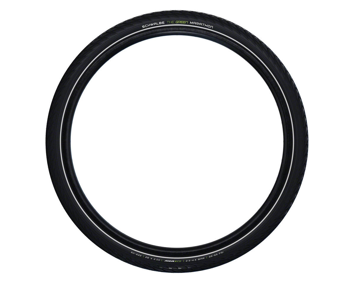 Schwalbe Green Marathon Touring/City Tire (Black/Reflex) (16″) (1.35″) (Wire) (Addix Eco/GreenGuard)