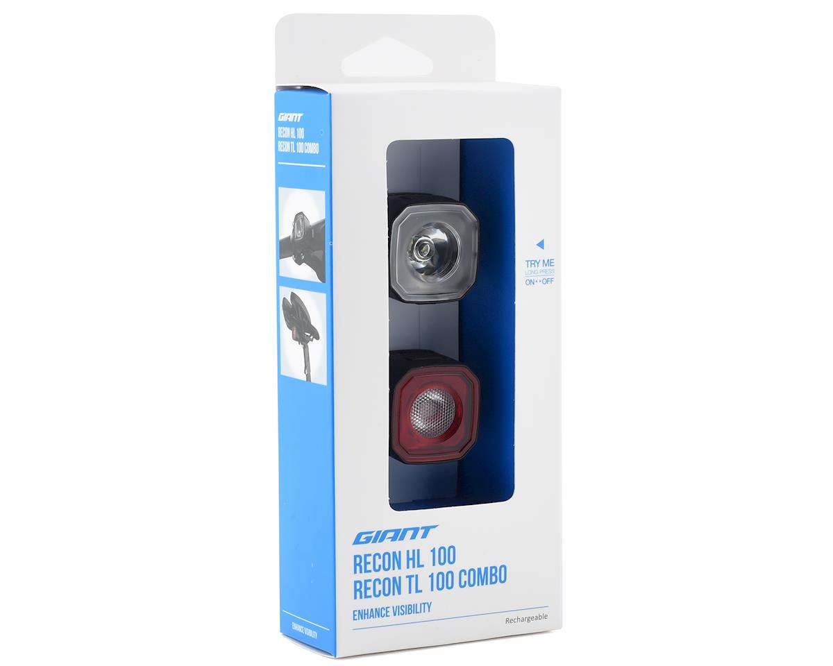 Giant Recon HL100/TL100 Headlight & Tail Light Set (Black) (100/100 Lumens)