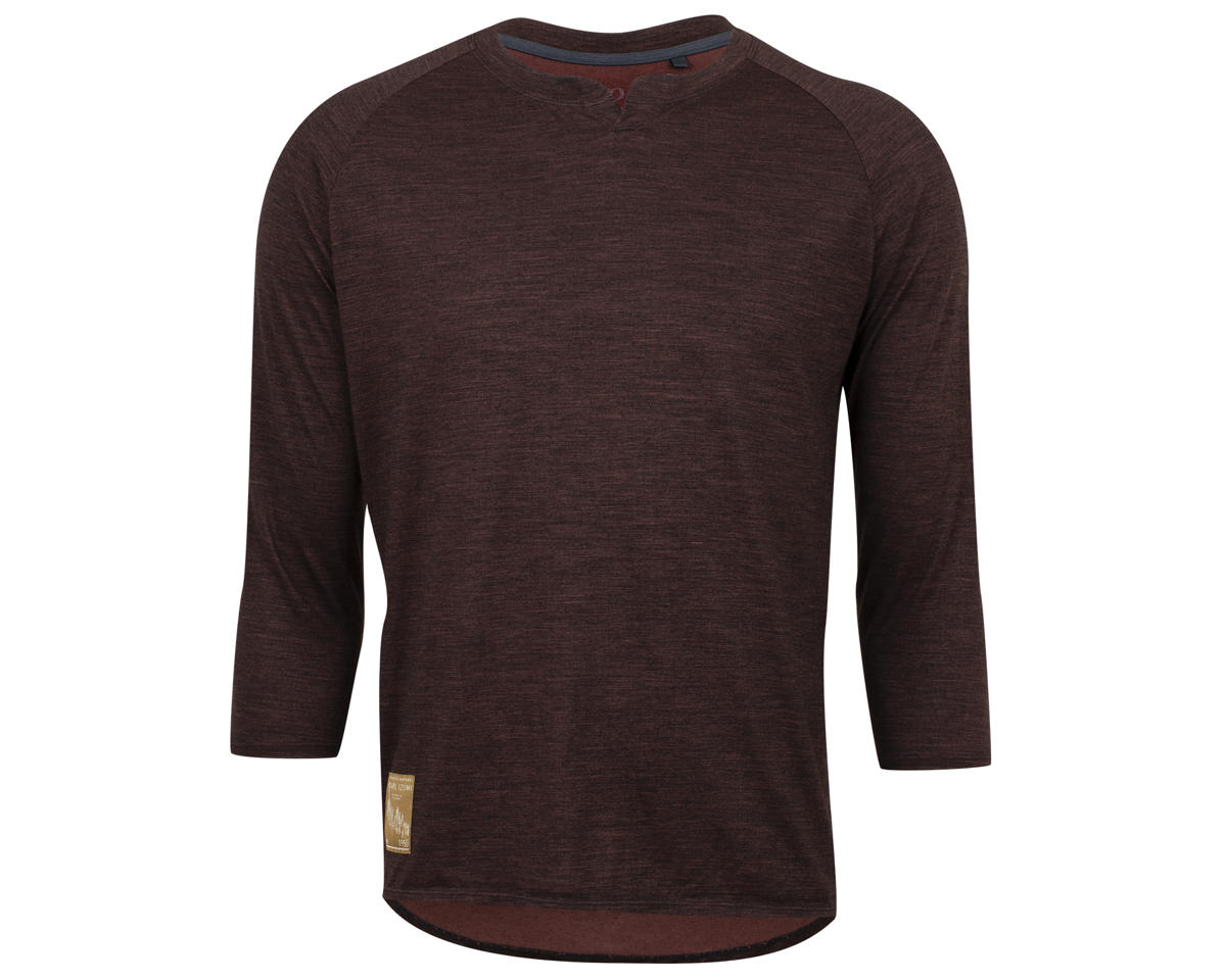 Pearl iZUMi Canyon Merino 3/4 Jersey (Black/Russet Heather) (S)