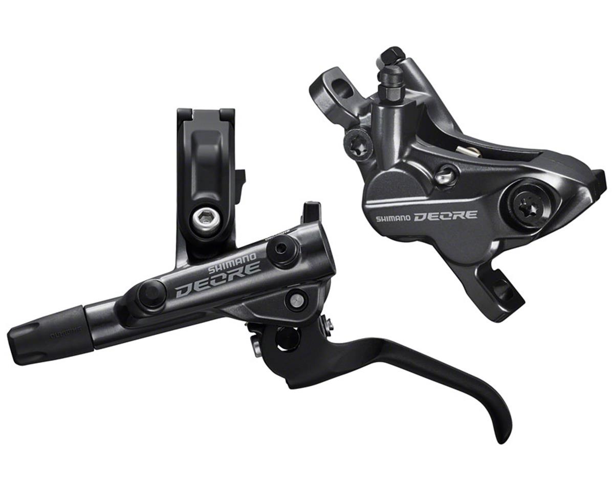 Shimano Deore BL-M6100/BR-M6120 4-Piston Hydraulic Disc Brake Set (Grey) (Left) (Post Mount) (Caliper Included) (Resin Pad)
