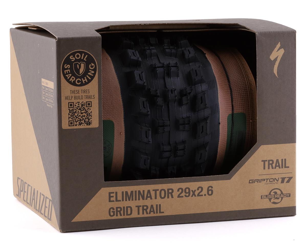 Specialized Eliminator Grid Trail Tubeless Mountain Tire (Tan Wall) (29″) (2.6″) (T7 Gripton) (Soil Searching)