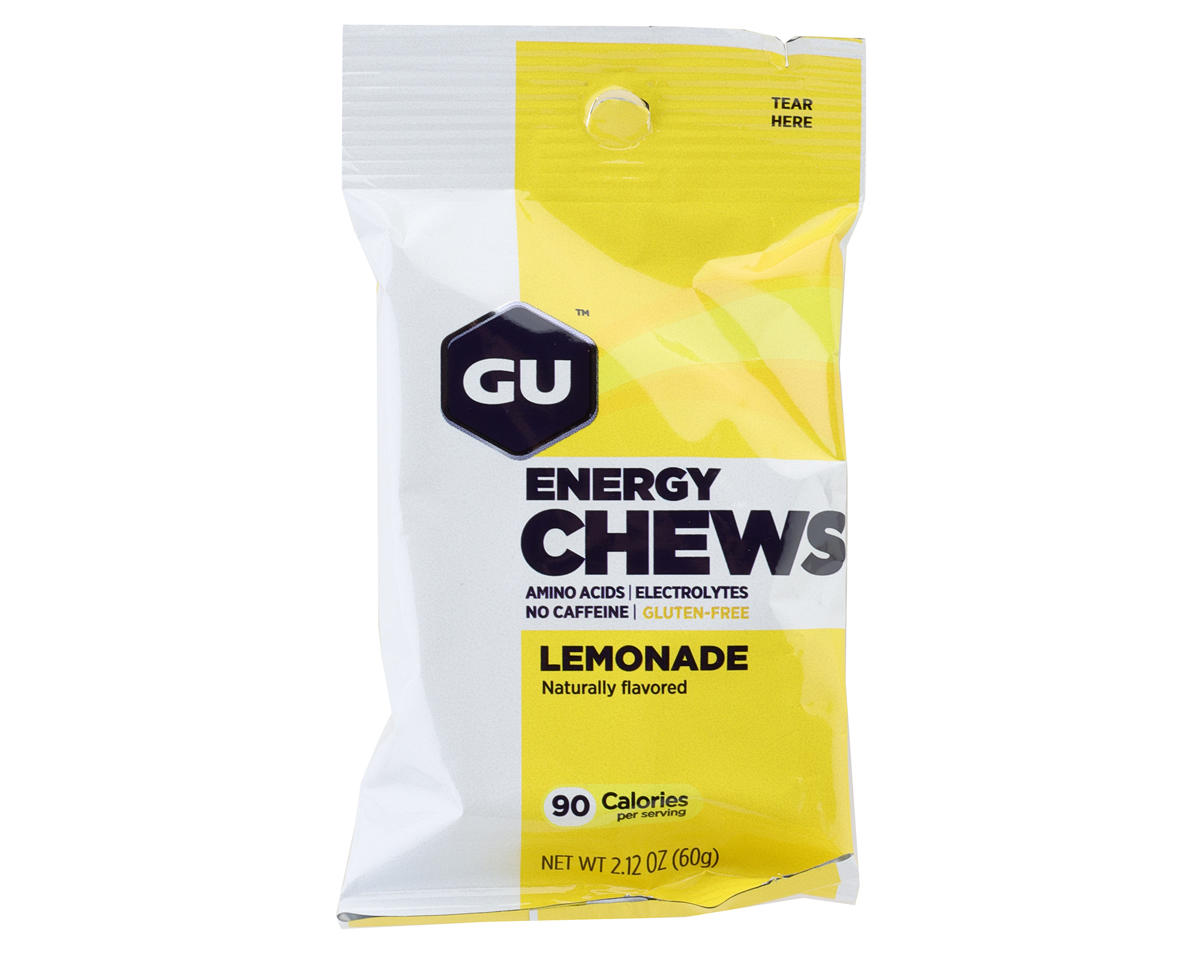 GU Energy Chews (Lemonade) (12 | 2.12oz Pouches)