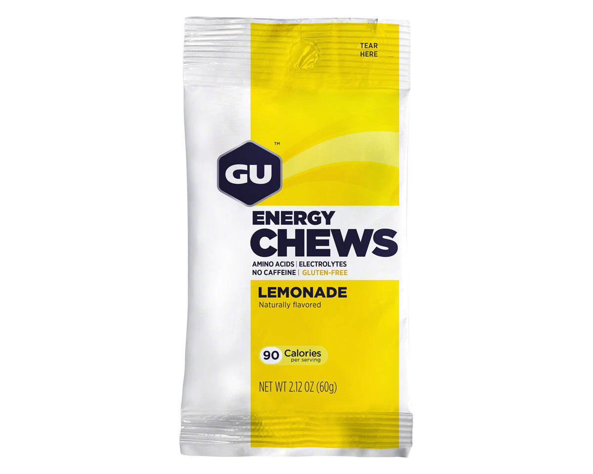 GU Energy Chews (Lemonade) (12 | 2.12oz Pouches)
