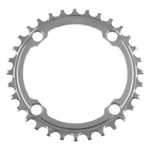 5Dev 104 BCD Titanium Chainrings (Raw/Silver) (34T)